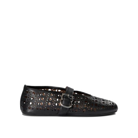 Alaïa Perforated Mary Jane Ballet Flats IT 40 Women
